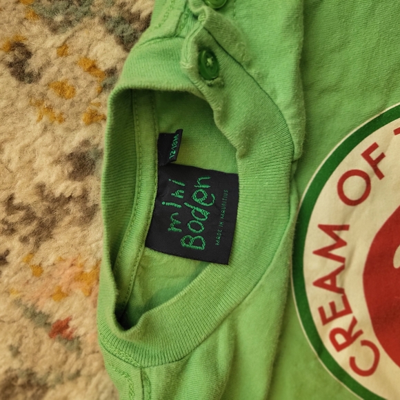 Rare Green Mini Boden Shirt with Tomato Print - Picture 3 of 4